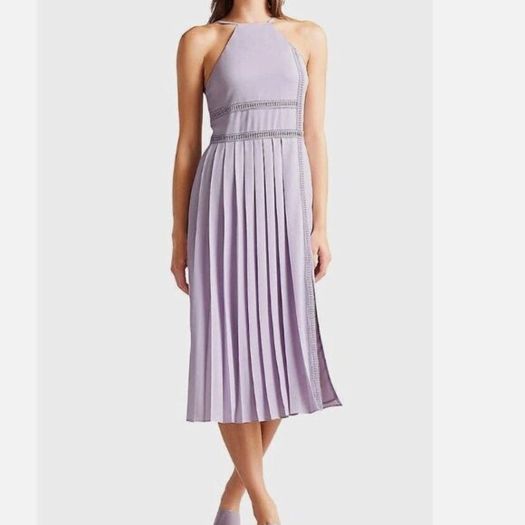 Ted Baker Dresses & Skirts - Ted Baker Camylie Dress Lavender Halter Midi Sundress Size 8 NWT
